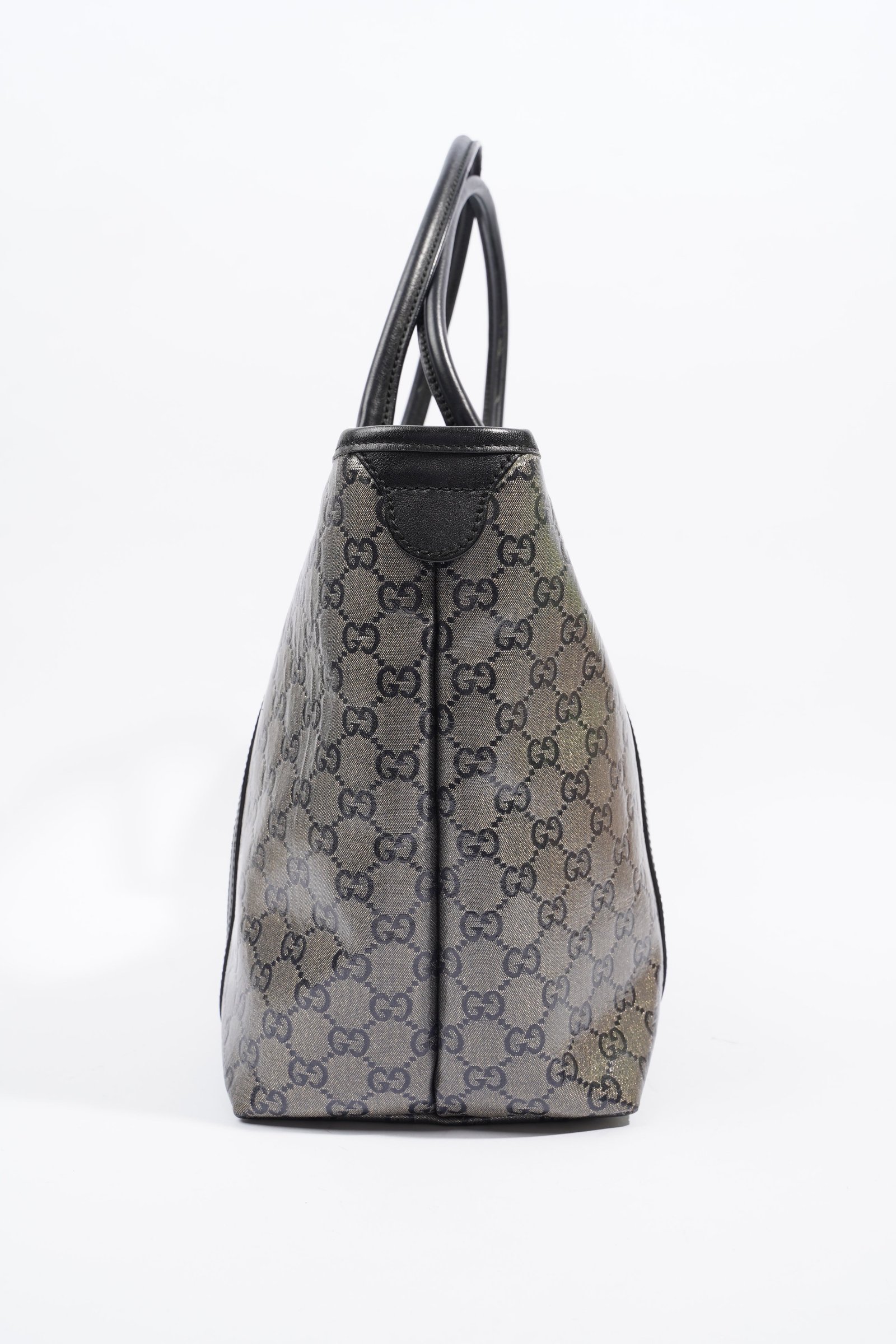 Gucci Tote Bag Metalic Supreme Print / Navy Coated Canvas | AlmaBagz