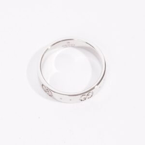 Gucci Icon Logo Ring White Gold White Gold 10 | AlmaBagz