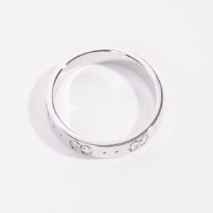 Gucci Icon Ring White Gold White Gold 12 | AlmaBagz