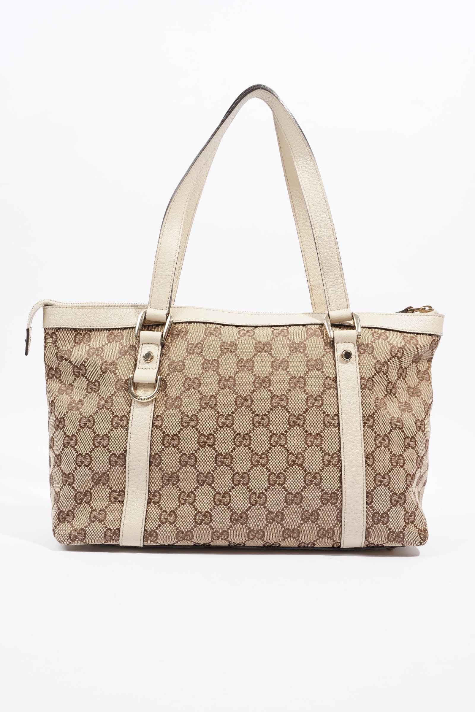 Gucci Abbey Shoulder Bag Supreme Print / White Canvas Medium | AlmaBagz - Image 3