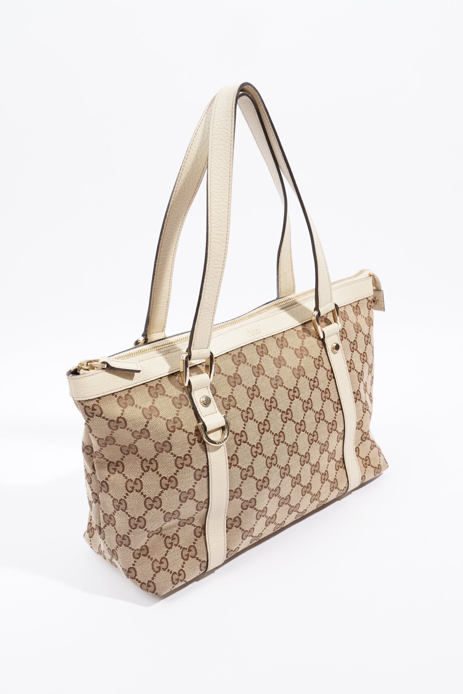 Gucci Abbey Shoulder Bag Supreme Print / White Canvas Medium | AlmaBagz - Image 6