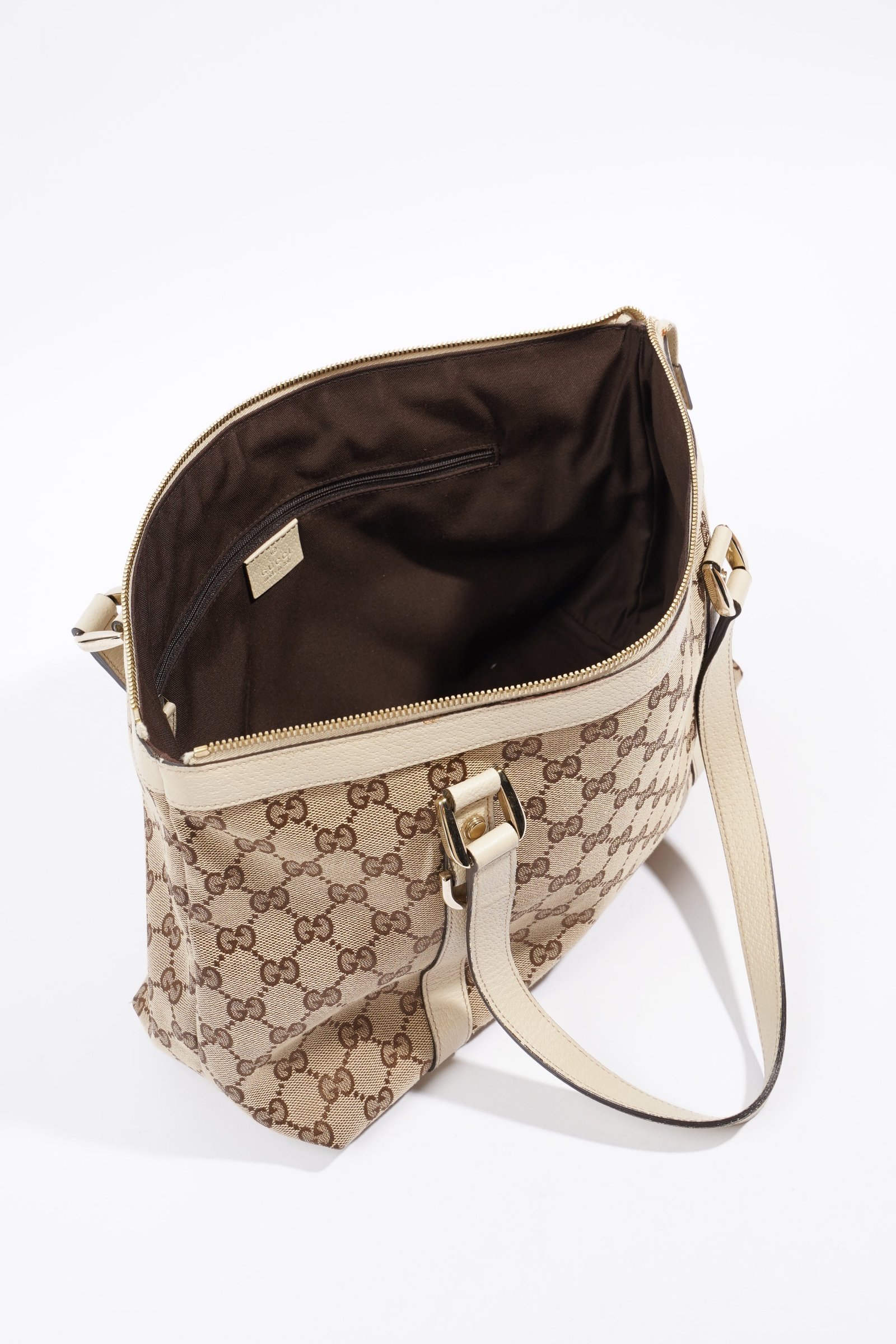 Gucci Abbey Shoulder Bag Supreme Print / White Canvas Medium | AlmaBagz - Image 7