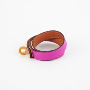 Hermes Kelly Double Tour Purple Bracelet Size T2 15.5cm | AlmaBagz