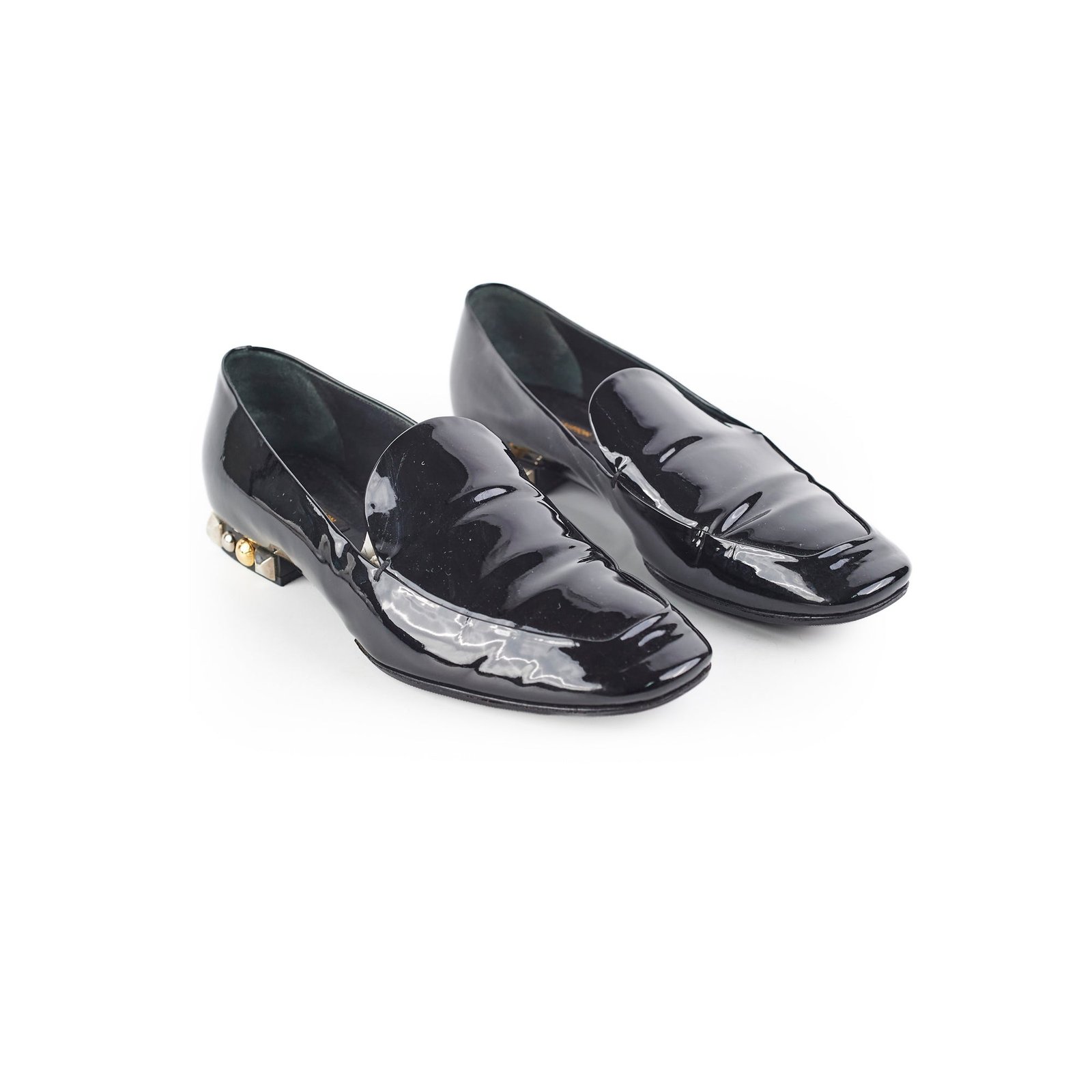 Louis Vuitton Patent Loafers Black | AlmaBagz - Image 11