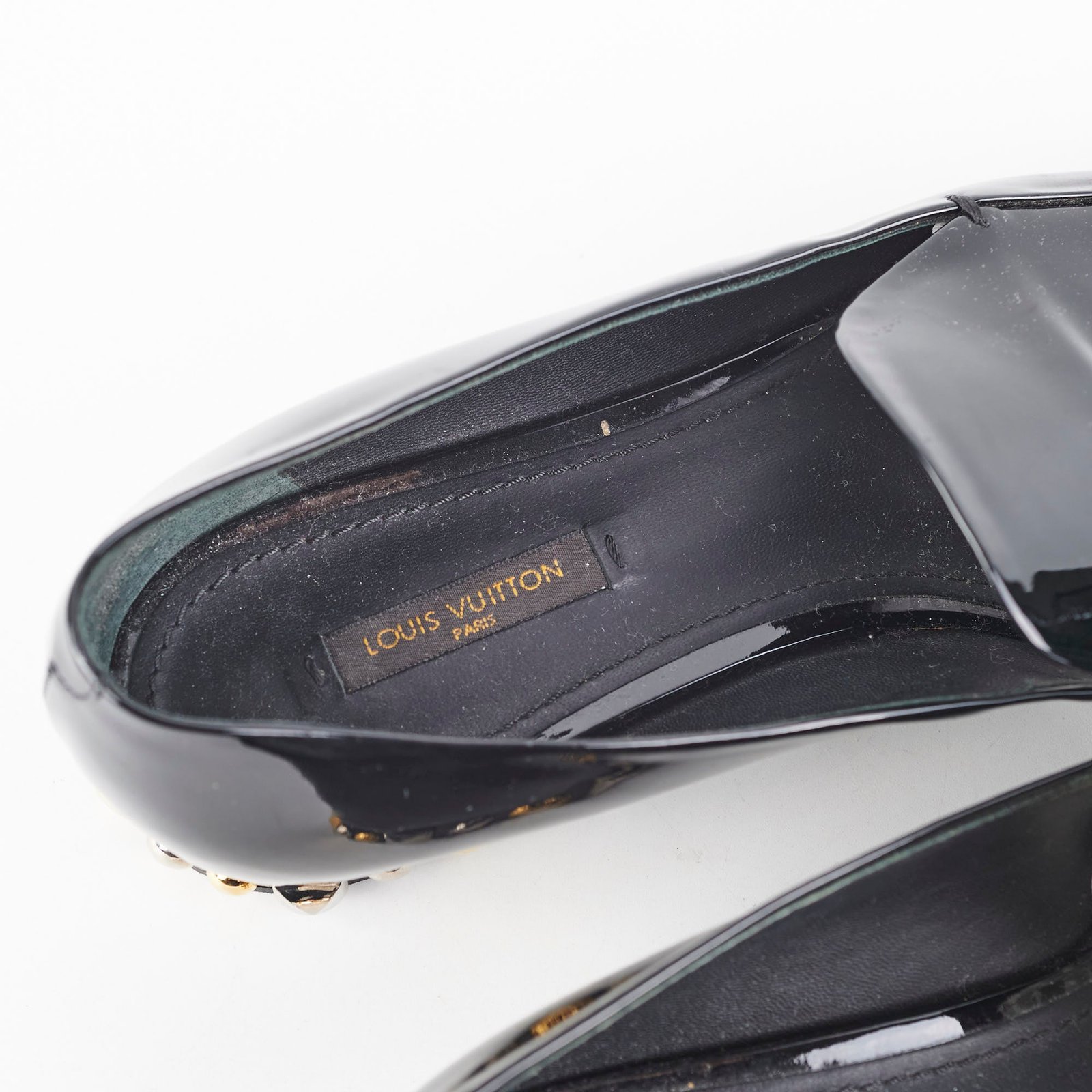 Louis Vuitton Patent Loafers Black | AlmaBagz - Image 7