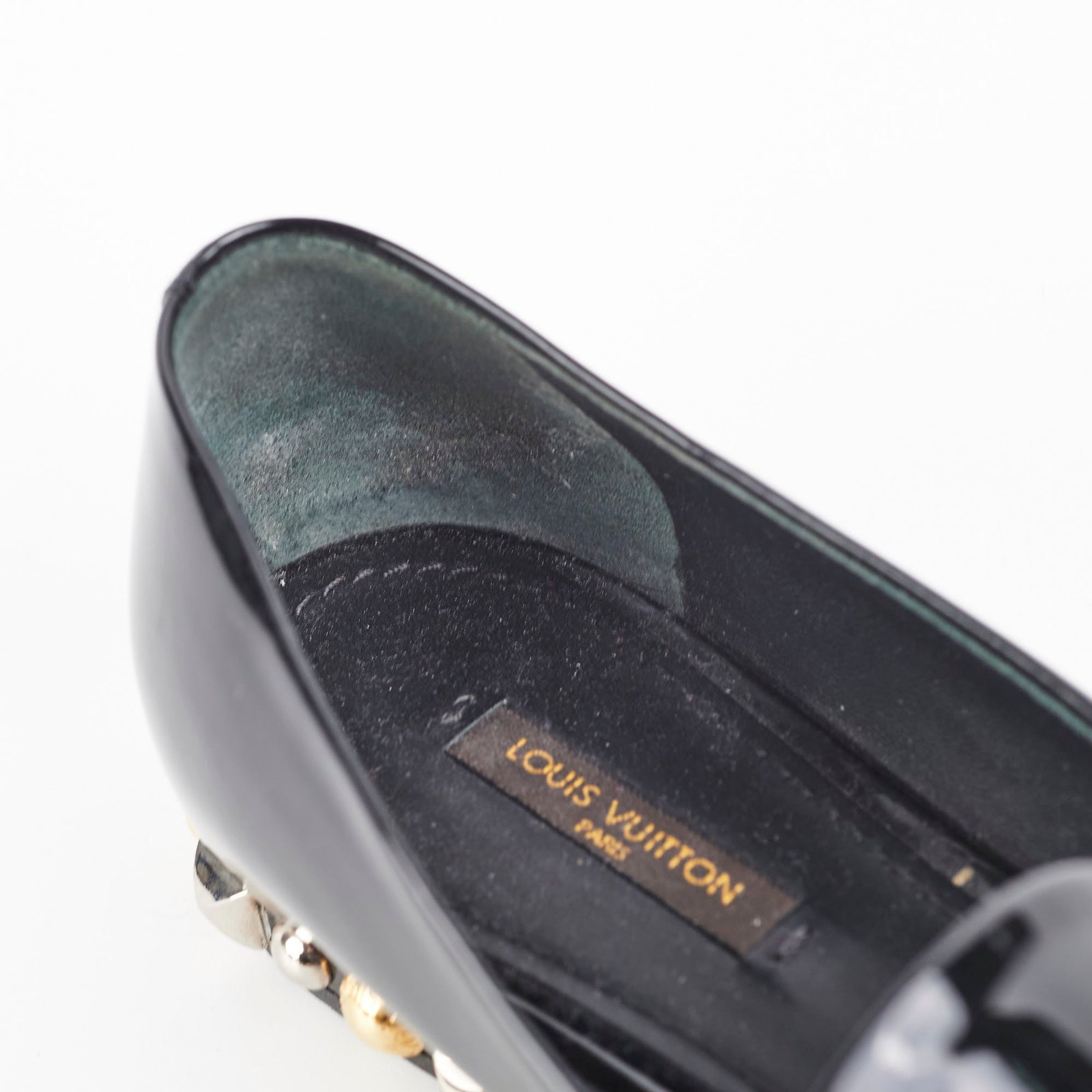 Louis Vuitton Patent Loafers Black | AlmaBagz - Image 5