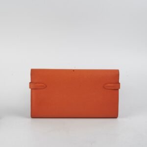 Hermes Kelly Long Wallet Orange Epsom | AlmaBagz