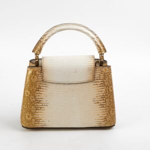 Louis Vuitton Lizard Capucines Mini Gold | AlmaBagz