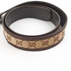 Gucci Interlocking Monogram Belt Brown (Size 100) | AlmaBagz