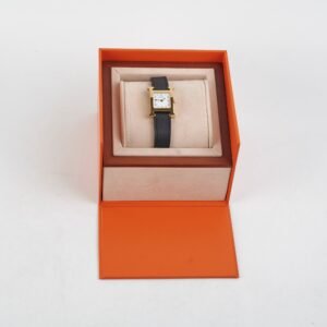 Hermes Heure H Hour Watch Black Small 25mm | AlmaBagz