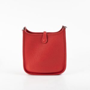 Hermes Mini Evelyn Rouge Coeur D Stamp | AlmaBagz