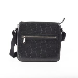 Gucci Mens Monogram Black Crossbody Bag | AlmaBagz