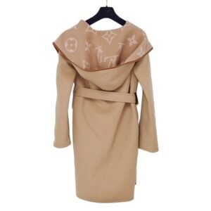 Louis Vuitton Belted Double Face Hooded Wrap Coat Size 36 | AlmaBagz