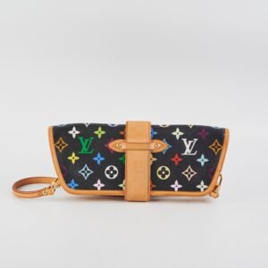 Louis Vuitton Multicolor Monogram Shoulder Bag Black | AlmaBagz
