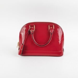 Louis Vuitton Alma BB Vernis Burgundy | AlmaBagz