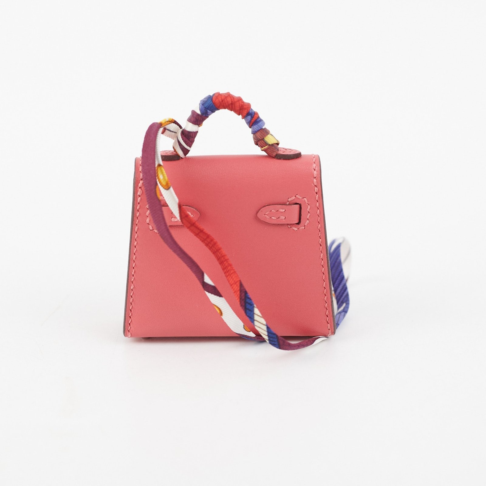 Hermes Kelly Twilly Bag Charm Rose Lipstick | AlmaBagz