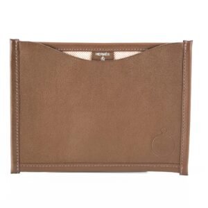 Hermes Petit H Flat Pouch Dark Brown | AlmaBagz