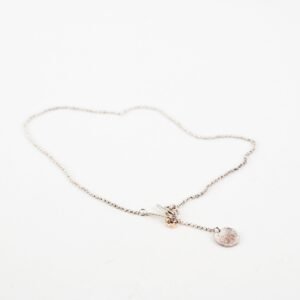 Hermes Ex-Libris Silver Necklace | AlmaBagz