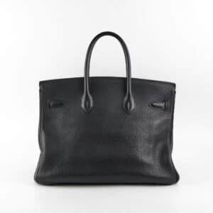 Hermes Birkin 35 Black Clemence Stamp Z Circle | AlmaBagz