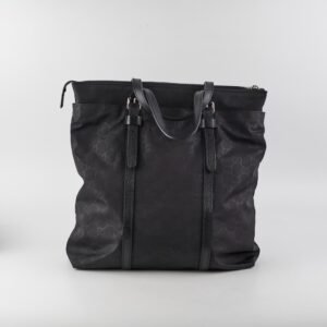 Gucci Vintage Monogram GG Black Tote | AlmaBagz