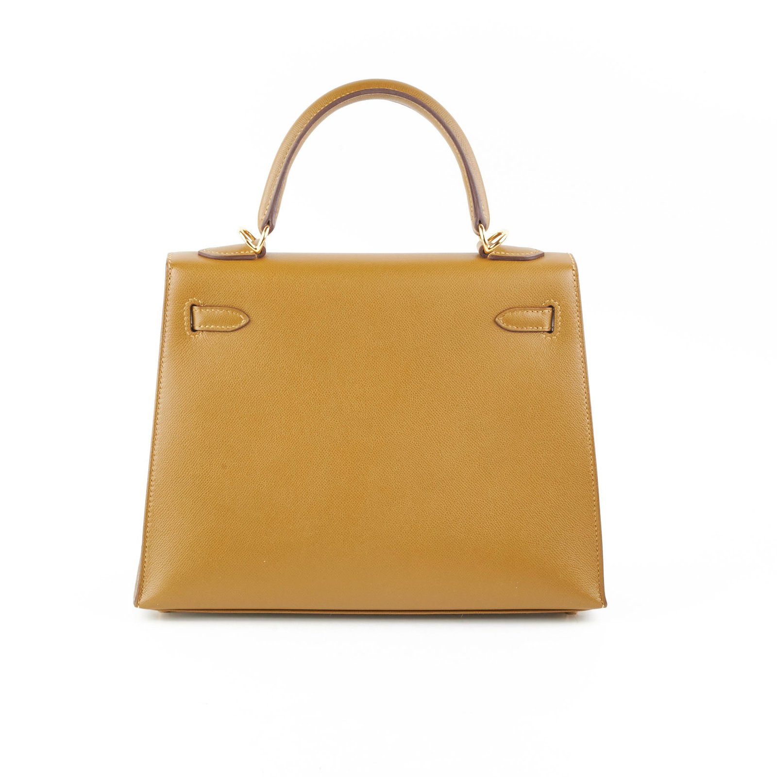 Hermes Kelly 25 Sellier Madame U8 Bronze Dore - Stamp Z | AlmaBagz