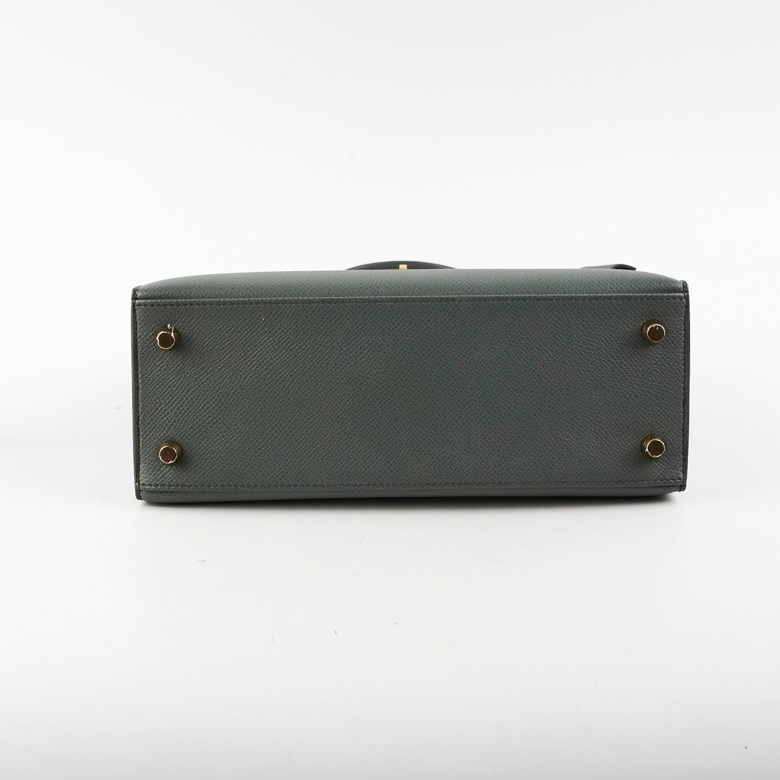 Hermes Kelly 25 Epsom Sellier Vert Armande - Z Stamp | AlmaBagz - Image 3
