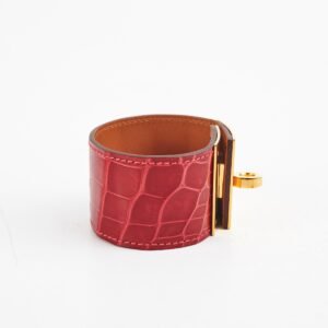 Hermes Shiny Alligator Kelly Dog Bracelet | AlmaBagz