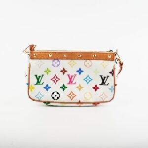 Louis Vuitton Pochette Accessories Multicolour White | AlmaBagz