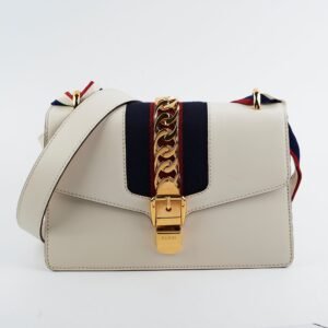 Gucci Sylvia White Shoulder Bag | AlmaBagz