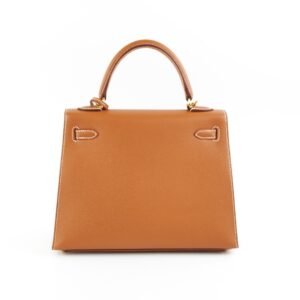 Hermes Kelly 25 Epsom Gold - Z Stamp | AlmaBagz