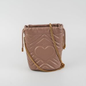 Gucci Bucket Marmont Bag Dusty Pink | AlmaBagz
