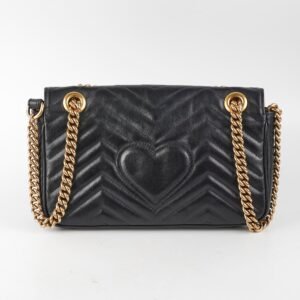 Gucci Small Marmont Black | AlmaBagz