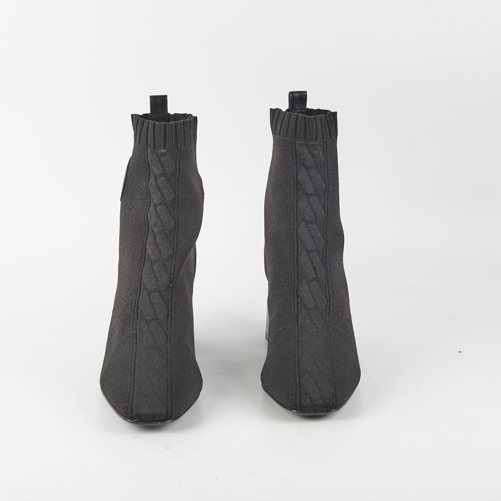 Hermes Black Knit Boots Size 37 | AlmaBagz
