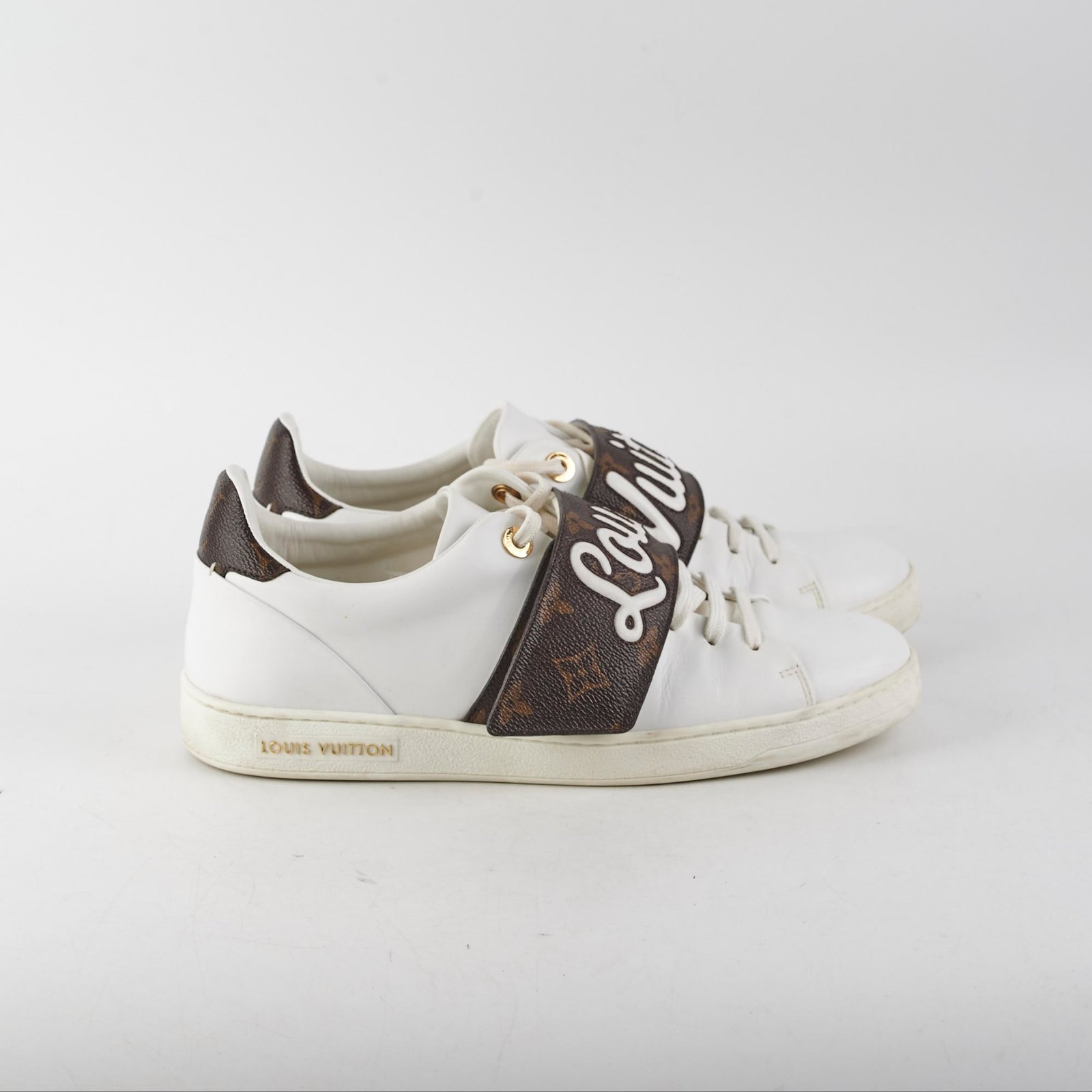 Louis Vuitton Canvas/Leather Sneakers Size 40 | AlmaBagz