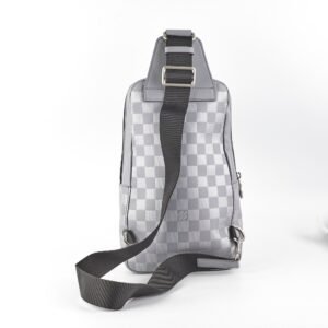 Louis Vuitton Grey Sling Bag Damier Ebene | AlmaBagz