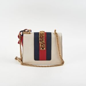 Gucci Sylvie Small Shoulder Bag White | AlmaBagz