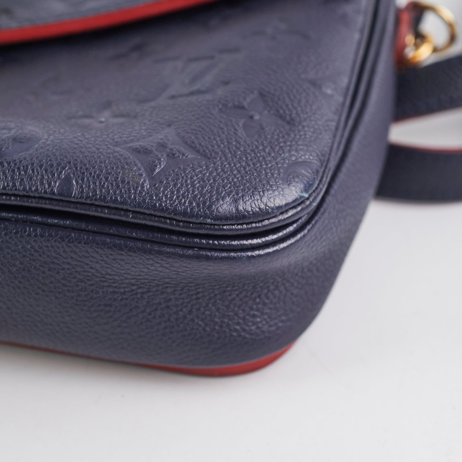 Louis Vuitton Pochette Metis Empriente Navy | AlmaBagz - Image 11
