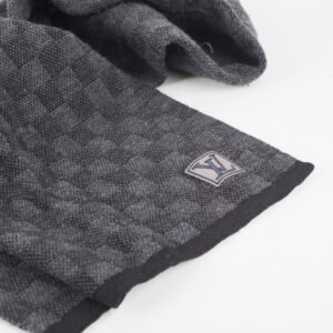Louis Vuitton Black Wool Scarf | AlmaBagz
