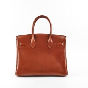 Hermes Birkin 30 Barenia FauveLeather - Square G Stamp (2003) | AlmaBagz