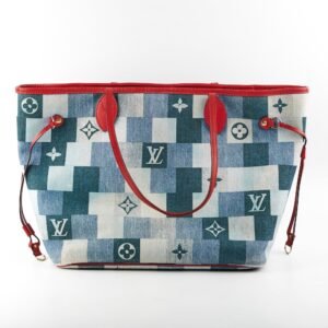 Louis Vuitton Neverfull MM Denim Rogue | AlmaBagz