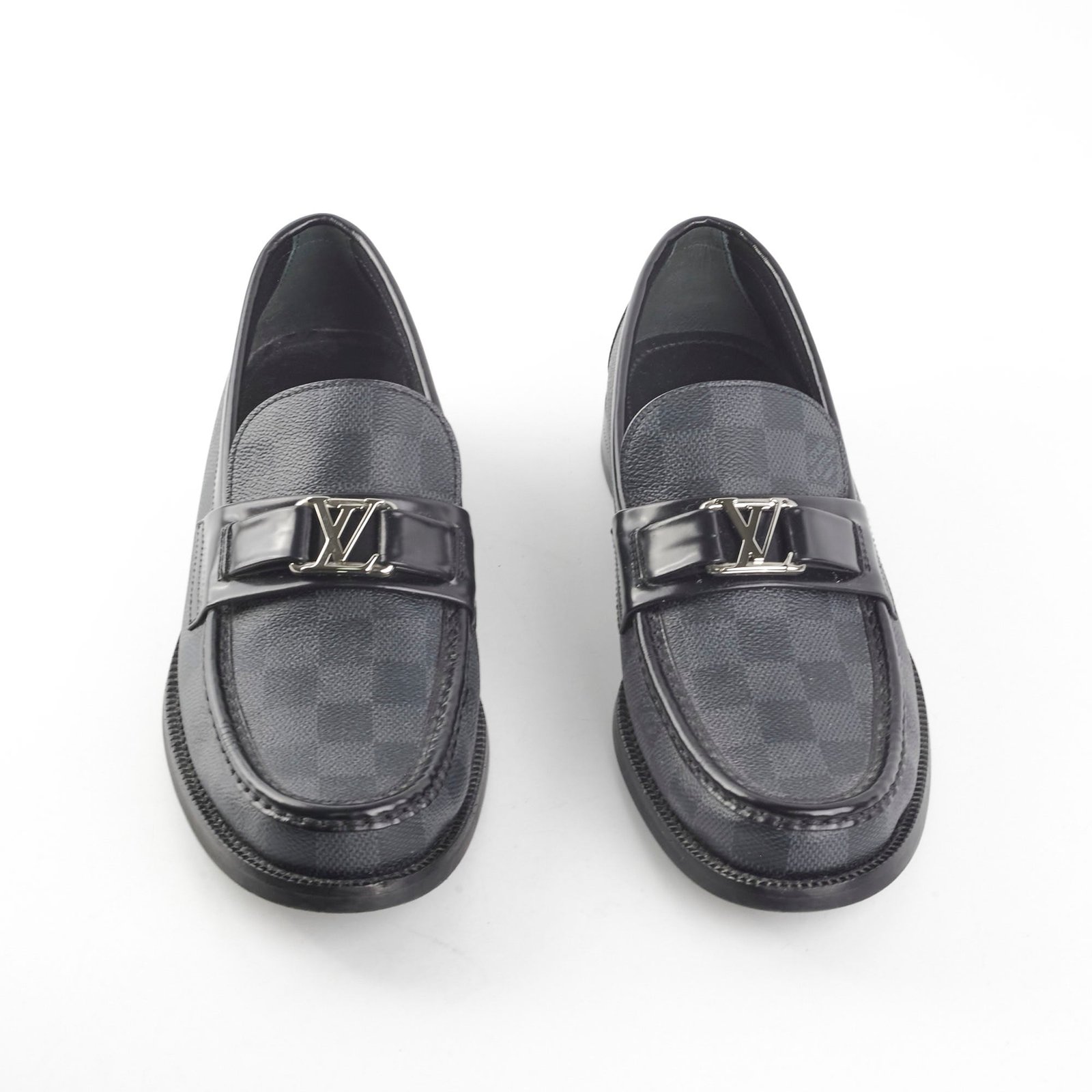 Louis Vuitton Loafers Damier Eclipse Men's Size 6 | AlmaBagz