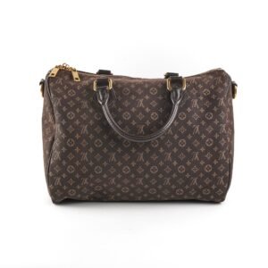 Louis Vuitton Mini Lin Demin Speedy 30 Dark Brown | AlmaBagz