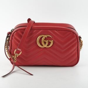Gucci Marmont Small Soho Disco Bag Red | AlmaBagz
