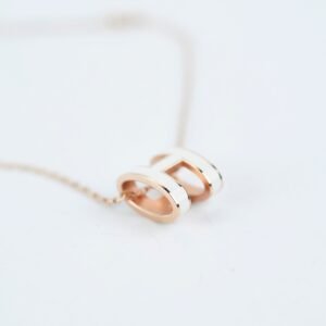 Hermes Pop H PL White Necklace | AlmaBagz