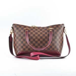 Louis Vuitton Hyde Park Damier Ebene Fuschia | AlmaBagz