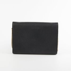 Gucci Marmont Black Leather Wallet On Chain WOC | AlmaBagz