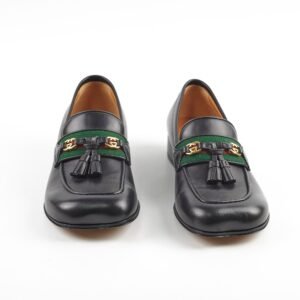 Gucci Web Interlocking G Loafers Black | AlmaBagz