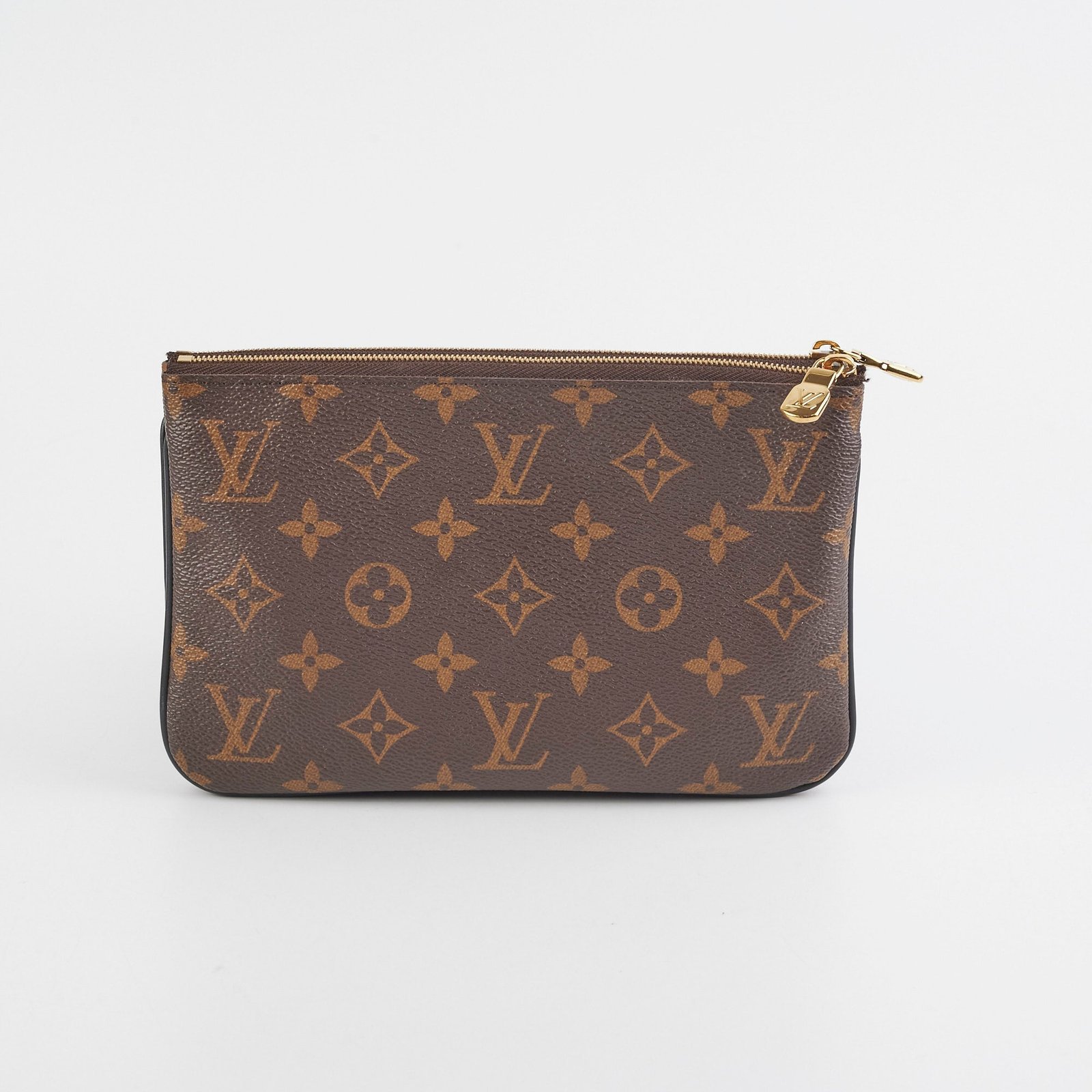 Louis Vuitton Monogram Reverse Double Zip Pochette | AlmaBagz