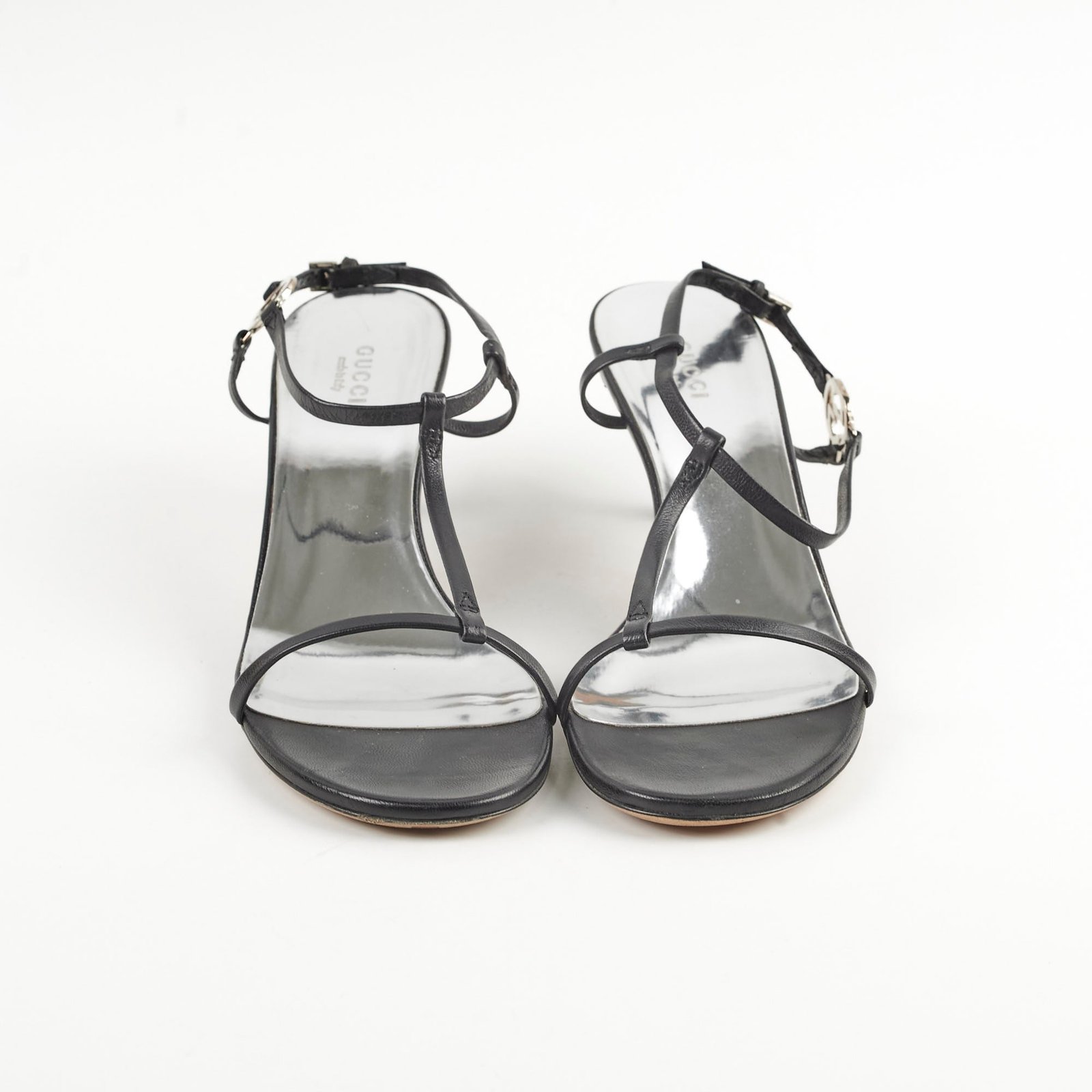 Gucci Kitten Heels Nappa Moorea Nero 38 | AlmaBagz