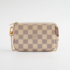 Louis Vuitton Mini Pochette Damier Azur | AlmaBagz